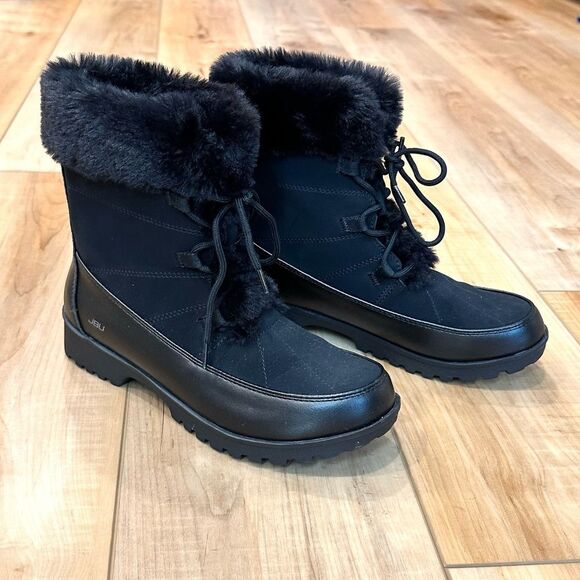 EUC JBU Colorado Women's Faux Fur Outdoor All-Terrain Winter Boot Black Size 8 - Picture 3 of 15